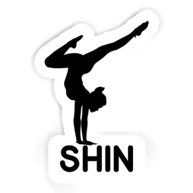 Shin Sticker Yoga Woman Image
