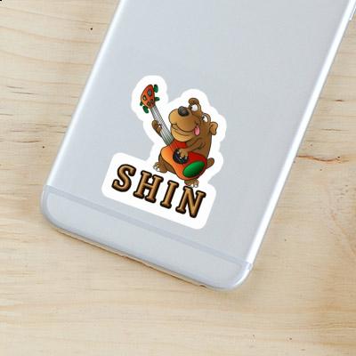 Sticker Guitar Dog Shin Notebook Sticker Guitar Dog Shin Notebook Image