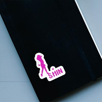 Sticker Shin Golfer Notebook Sticker Shin Golfer Gift package Image