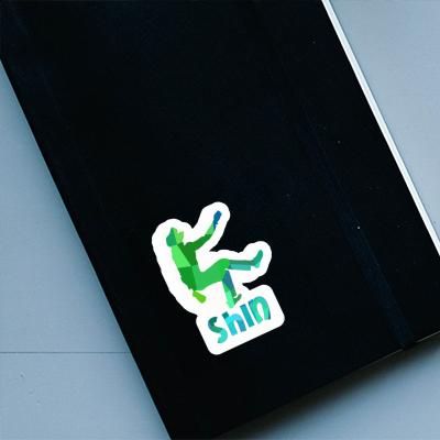 Climber Sticker Shin Laptop Image