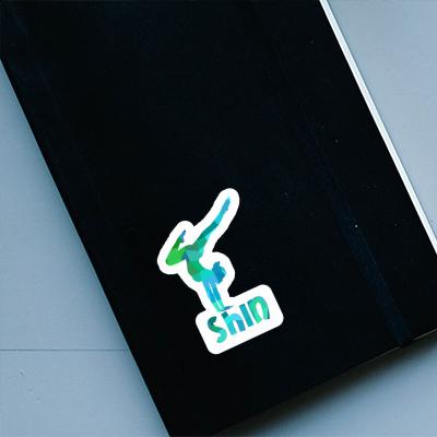 Sticker Yoga Woman Shin Notebook Sticker Yoga Woman Shin Notebook Image
