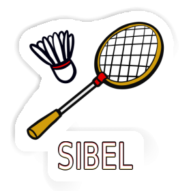 Sticker Sibel Badminton Racket Image