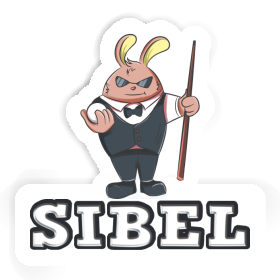 Billiards Player Sticker Sibel Image