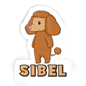 Sibel Autocollant Caniche Image