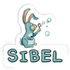 Sticker Sibel Soap Bubbles Rabbit Image