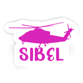 Sticker Helicopter Sibel Image