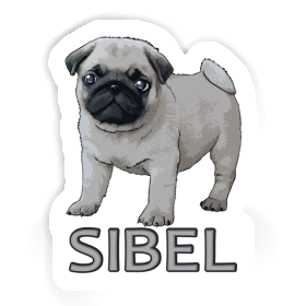 Sticker Pug Sibel Image