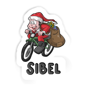 Bicycle Rider Sticker Sibel Image