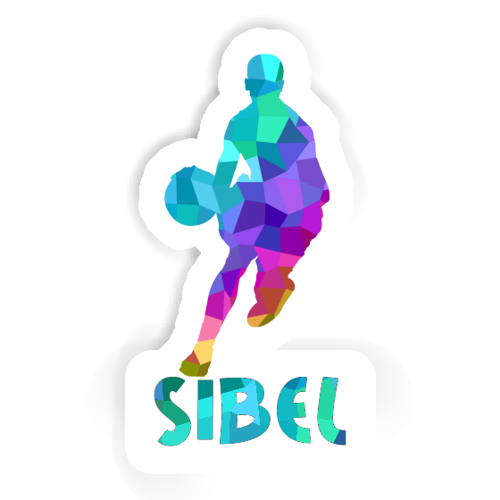 Sticker Sibel Basketball Player Laptop Image