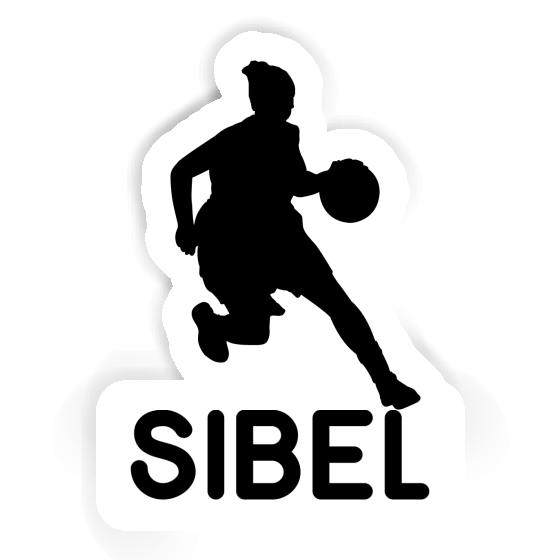 Autocollant Sibel Joueuse de basket-ball Notebook Image