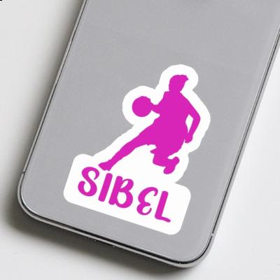 Autocollant Sibel Joueuse de basket-ball Notebook Image