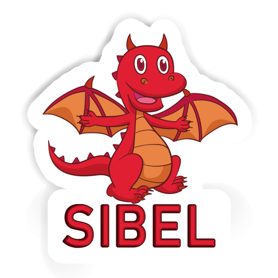 Sibel Autocollant Bébé dragon Laptop Image