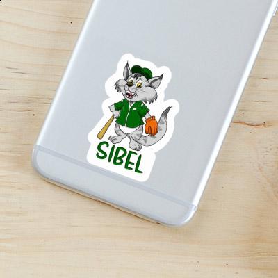 Sticker Sibel Baseball Cat Gift package Image