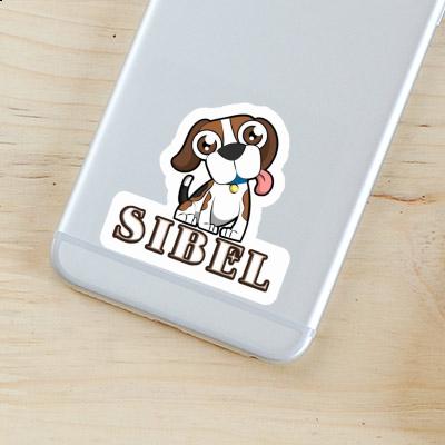 Beagle Autocollant Sibel Laptop Image