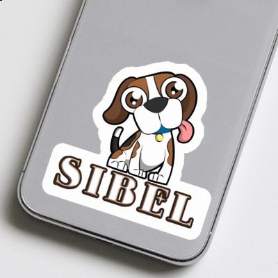 Beagle Autocollant Sibel Notebook Image