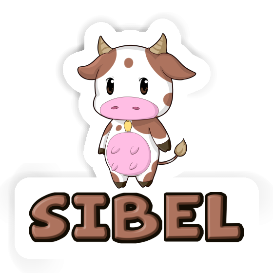 Sticker Sibel Cow Laptop Image