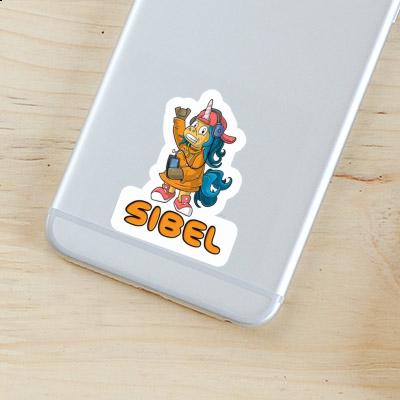 Sticker Hip-Hop Unicorn Sibel Notebook Image