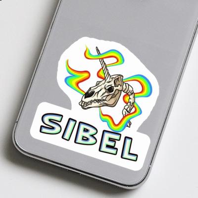 Aufkleber Einhorn-Totenkopf Sibel Gift package Image