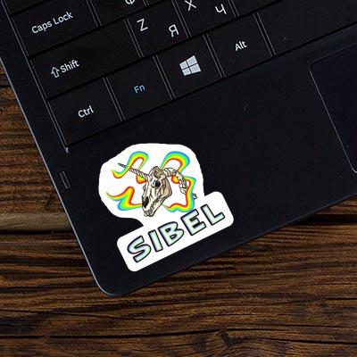 Sticker Unicorn Skull Sibel Laptop Image