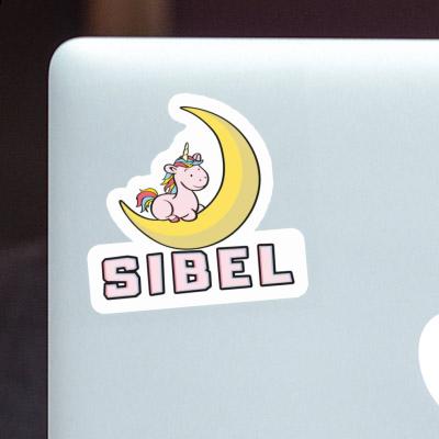 Sticker Sibel Moon Unicorn Notebook Image