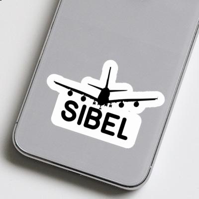 Sticker Sibel Airplane Laptop Image