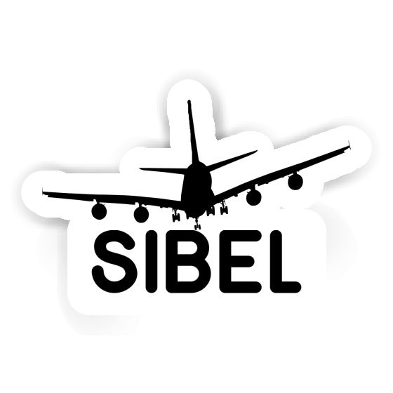 Sticker Sibel Airplane Notebook Image