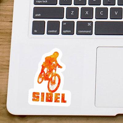 Sibel Sticker Freeride Biker Laptop Image