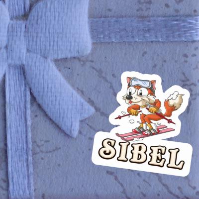 Sticker Sibel Skier Notebook Image