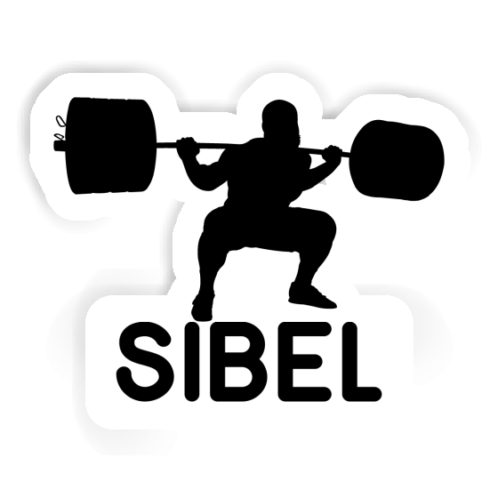 Sibel Sticker Weightlifter Laptop Image