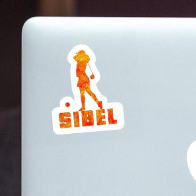 Sibel Sticker Golferin Notebook Image