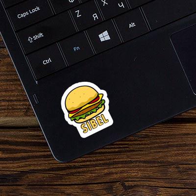 Sibel Sticker Cheeseburger Laptop Image