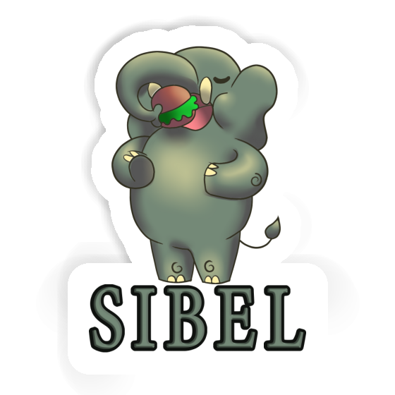 Sticker Elephant Sibel Laptop Image