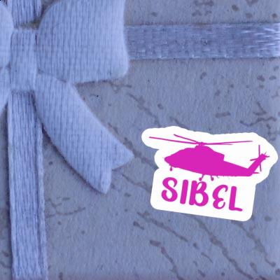 Sticker Helicopter Sibel Notebook Image