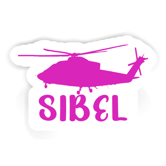 Sticker Helicopter Sibel Laptop Image