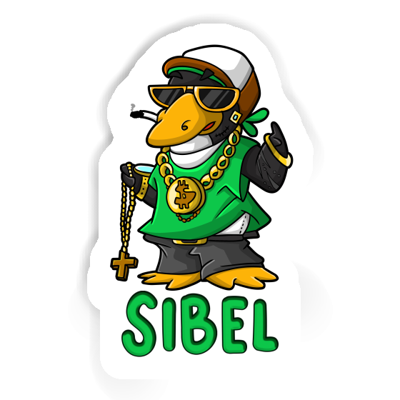 Sibel Sticker Hip-Hop Penguin Laptop Image