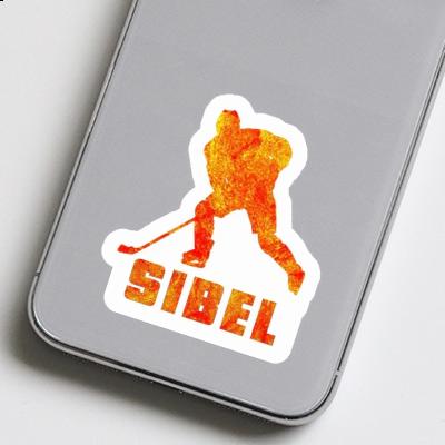 Aufkleber Eishockeyspieler Sibel Image