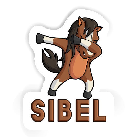 Sticker Dabbing Horse Sibel Notebook Image