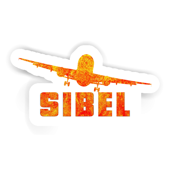 Sticker Sibel Airplane Gift package Image