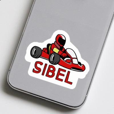 Pilote de kart Autocollant Sibel Gift package Image