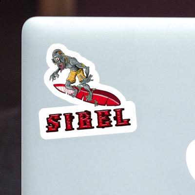 Sticker Surfer Sibel Laptop Image