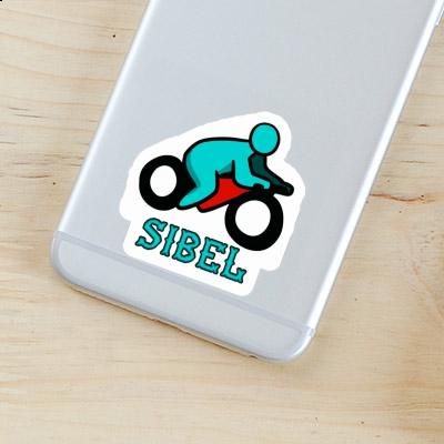 Autocollant Sibel Motocycliste Image