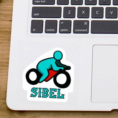 Autocollant Sibel Motocycliste Notebook Image