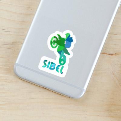 Sibel Sticker Motocross Rider Laptop Image