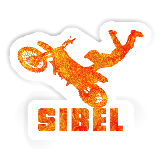 Motocross Jumper Sticker Sibel Image