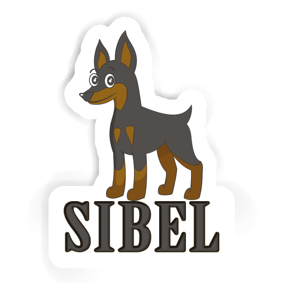 Sibel Autocollant Pinscher Notebook Image