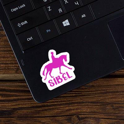 Sticker Sibel Horse Rider Image