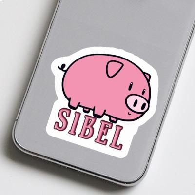 Sticker Pig Sibel Laptop Image