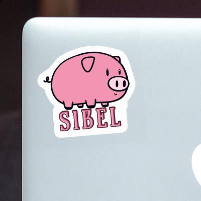 Sticker Pig Sibel Laptop Image