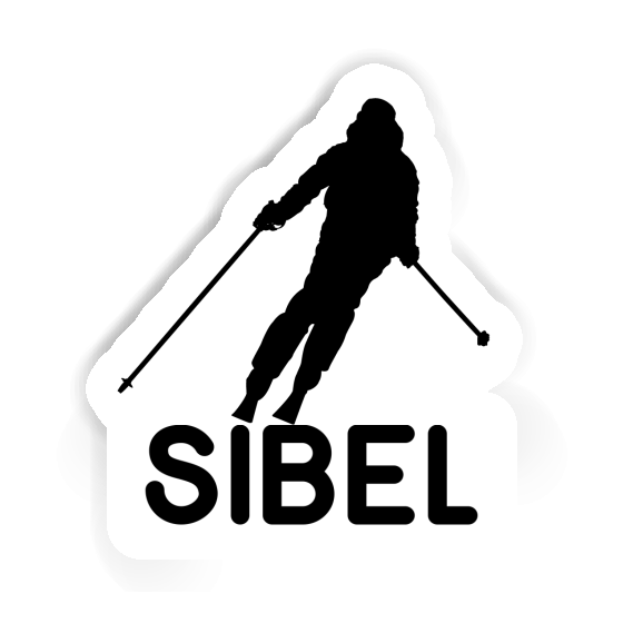 Sticker Skier Sibel Notebook Image