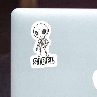 Sibel Sticker Skeleton Notebook Image